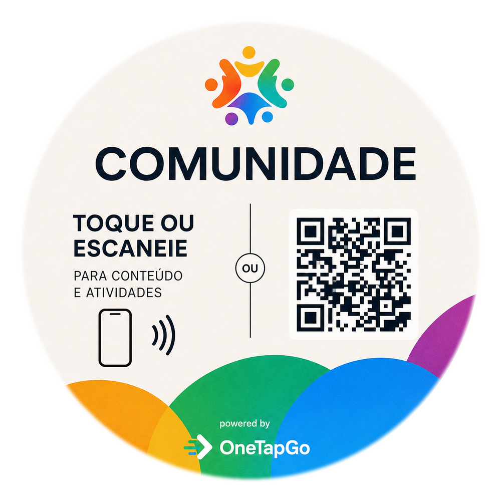 Tag OneTapGo comunidade colorida